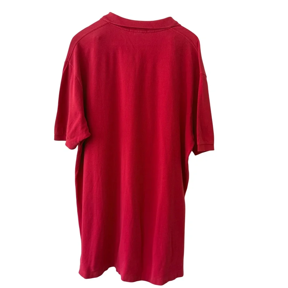Polo Ralph Lauren Mens XXL Red Short Sleeve Pique Cotton Pony Logo Polo Shirt
